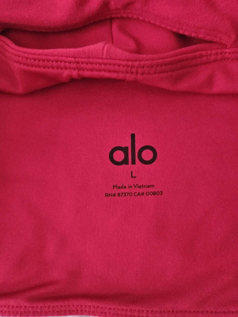 Alo Yoga Soft Highlight Bra Size Large Bold Red
